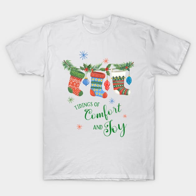 Tiding of Comfort and Joy T-Shirt by SWON Design